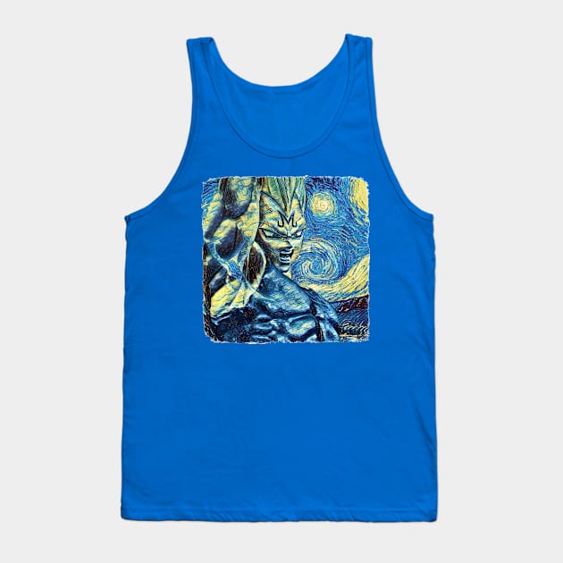 Vegita Van Gogh Style Tank Top by todos